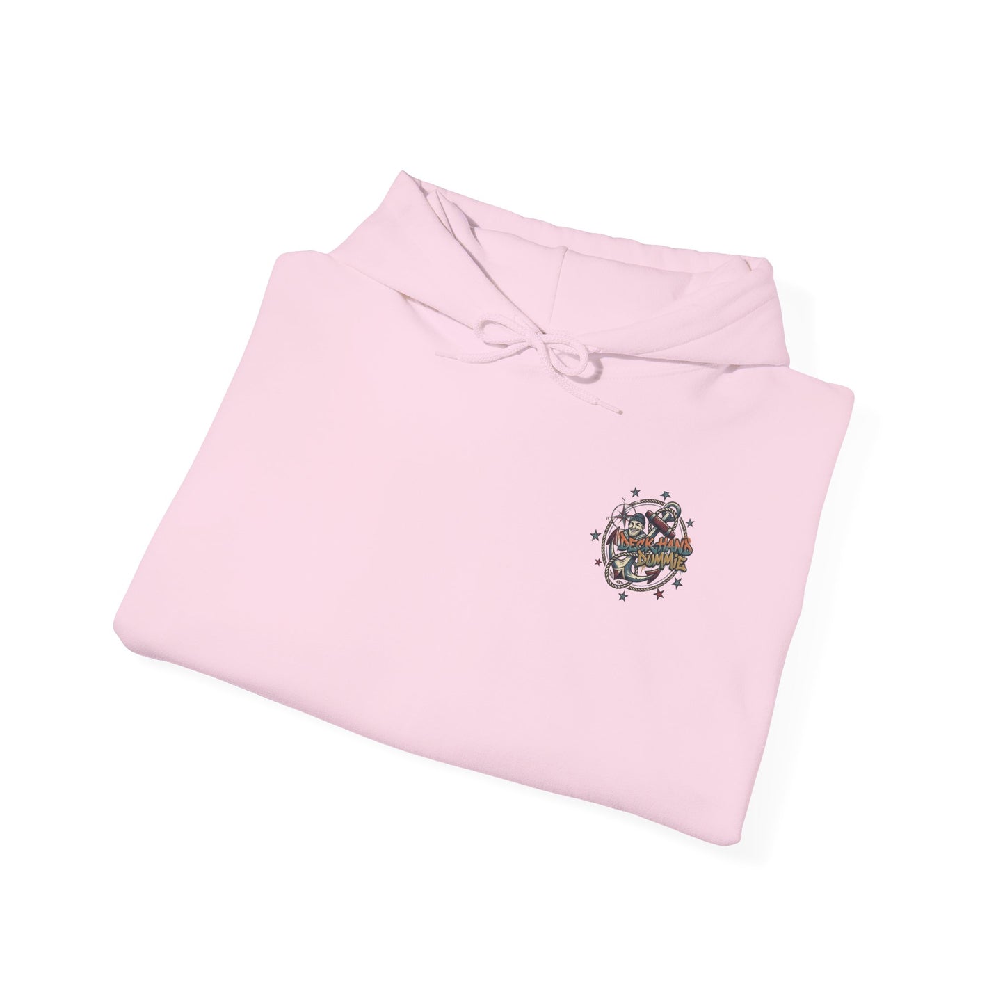 Compass Skull Hoodie - graffiti  Deckhand Dummie Vintage Nautical Graphic Sweatshirt